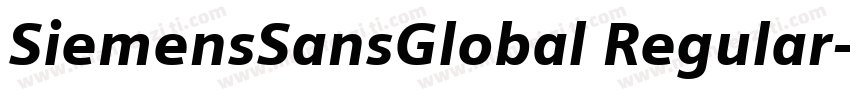 SiemensSansGlobal Regular字体转换